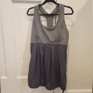 Lululemon tank top with adjustable drawstring bottom and built-in bra - size 6